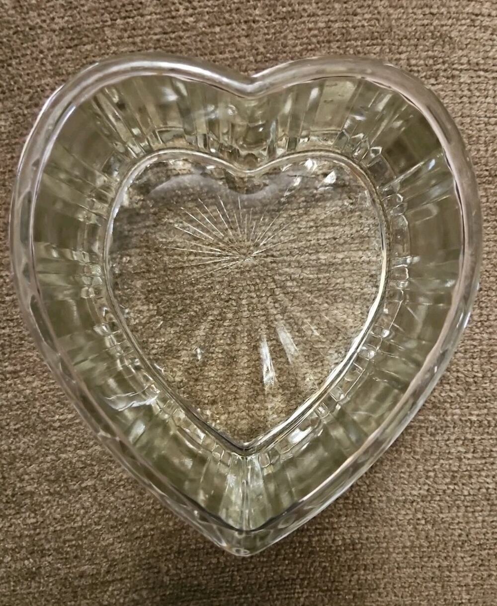 Waterford Crystal Vintage Heart-Shaped Ring Dish